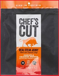Chefs cut chipotle cracked pepper jerky - jerky wrangler